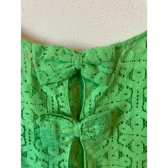 Lilly Pulitzer Green Lace Blouse - Picture 4 of 7